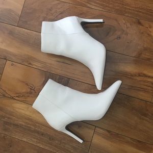 White forever 21 Ankle Boots.